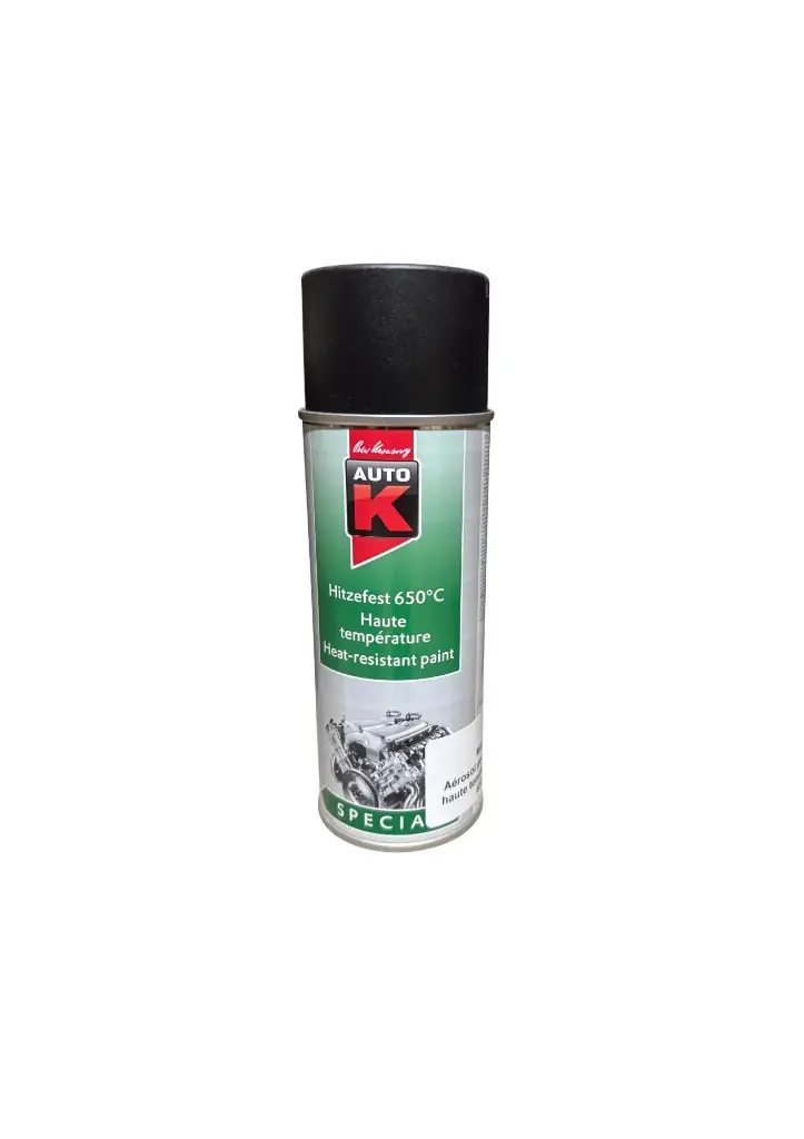 Aérosol peinture noire haute température 650° 400ml