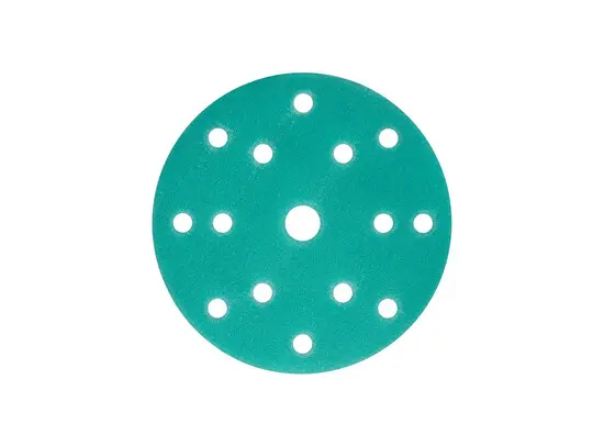 Boite de 50 disques abrasifs vert ø150 15 trous P60 GERKO