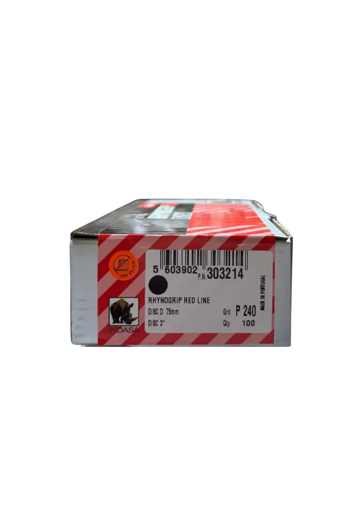 Boite de 100 disques velcro Redline Ø75mm grain 240