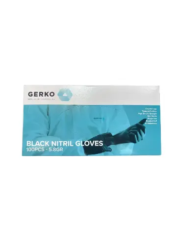 Boite de 100 gants nitrile noir taille L