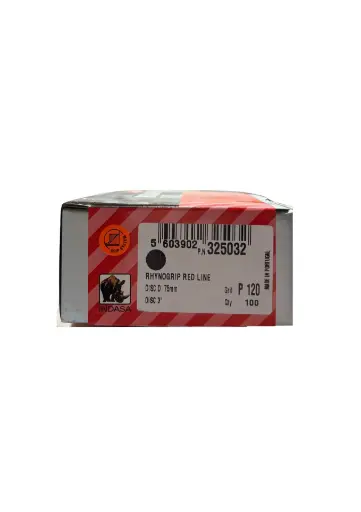 Boite de 100 disques velcro Redline Ø75mm grain 120