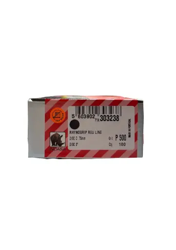 Boite de 100 disques velcro Redline Ø75mm grain 500