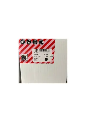 Boite 100 disques "Powerlock" Ø50mm grain 50